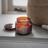 Amber Recycled Glass Storage Pot – Nkuku Ilcoso