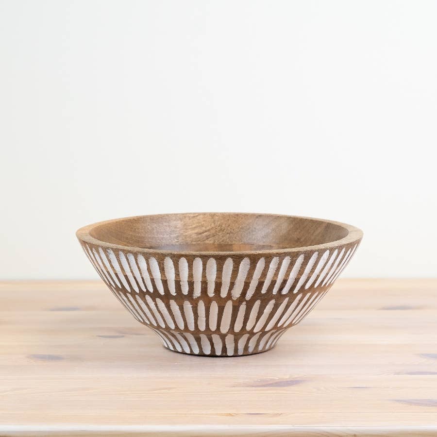 Large Mango Wood Serving Bowl, 30cm – Mad Lilies