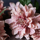 Artificial Dahlia ‘Flamingo’ – Realistic Silk Faux Flower Stem