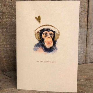 Chimpaneze Birthday Card