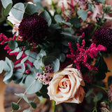 Fireside Pink Christmas Posy