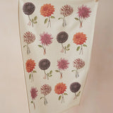 Laura Stoddart Dahlias Multi Flower Tea Towel