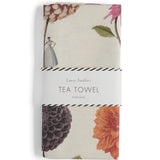 Laura Stoddart Dahlias Multi Flower Tea Towel