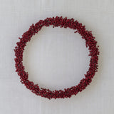 Red Berry Wooden Christmas Wreath – Traditional Festive Door Decoration