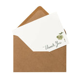Laura Stoddart Green Hellebore Thank You Flat Notes