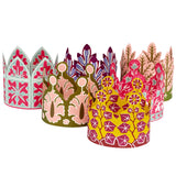 Paper Crowns by Cambridge Imprint – Set of Six Luxury Recyclable Party Crowns