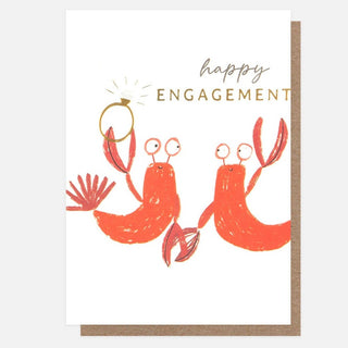 Lobsters Happy Engagement Card