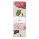Laura Stoddart In Bloom Hydrangeas Tea Towel Pink & Green