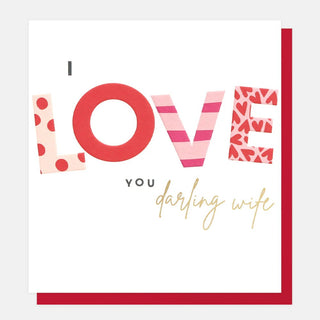 Love You Darling Card For Wife
