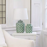 Fontana Olive Lamp with White Shade