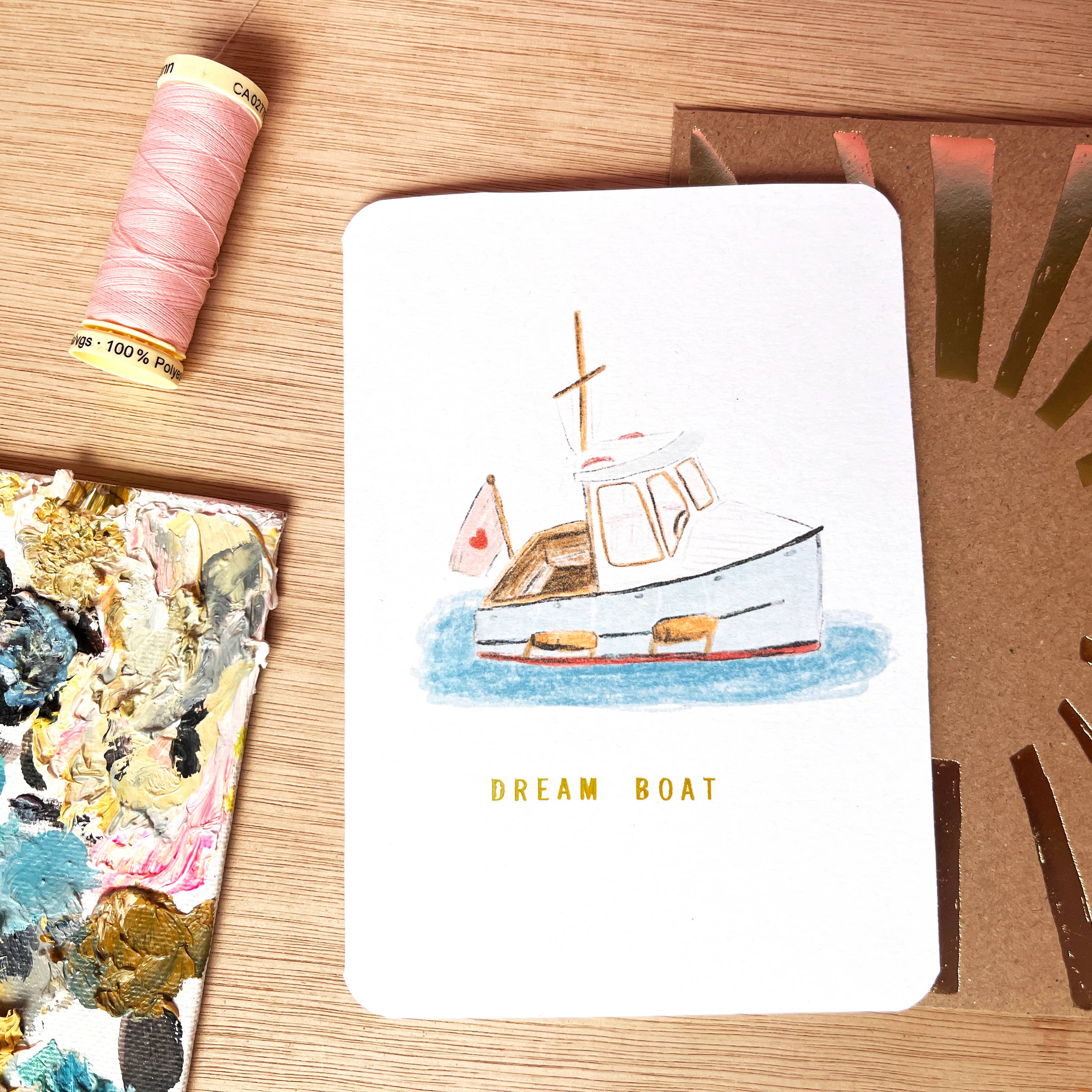 Dream Boat Love Greetings Card