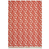 Red small ivy patterned gift wrap