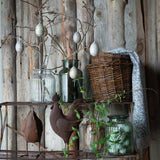 Meja Green Ribbed Glass Vase