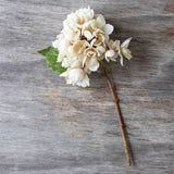Artificial Hydrangea ‘Morning Mist’ – Realistic Silk Faux Flower Stem