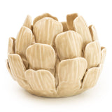 Artichoke Candle Holder in Cream