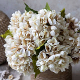 Artificial Hydrangea ‘Morning Mist’ – Realistic Silk Faux Flower Stem