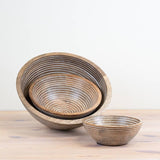 Large Mango Wood Serving Bowl, 30cm