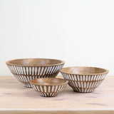 Large Mango Wood Serving Bowl, 30cm