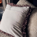 Harlem Textured Shaggy Cushion – Cosy Sofa Cushion in Neutral Tone