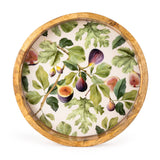 Stunning Fig Enamel Inlay Tray – Decorative Home Accent