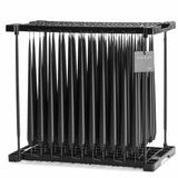 Ester & Erik RAW BLACK Taper Candle (Matt 42cm - No. 75)