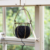Wirework String Basket – Antique Brass with Jute String