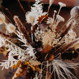 Glass Apothecary Vase of Dried Flowers