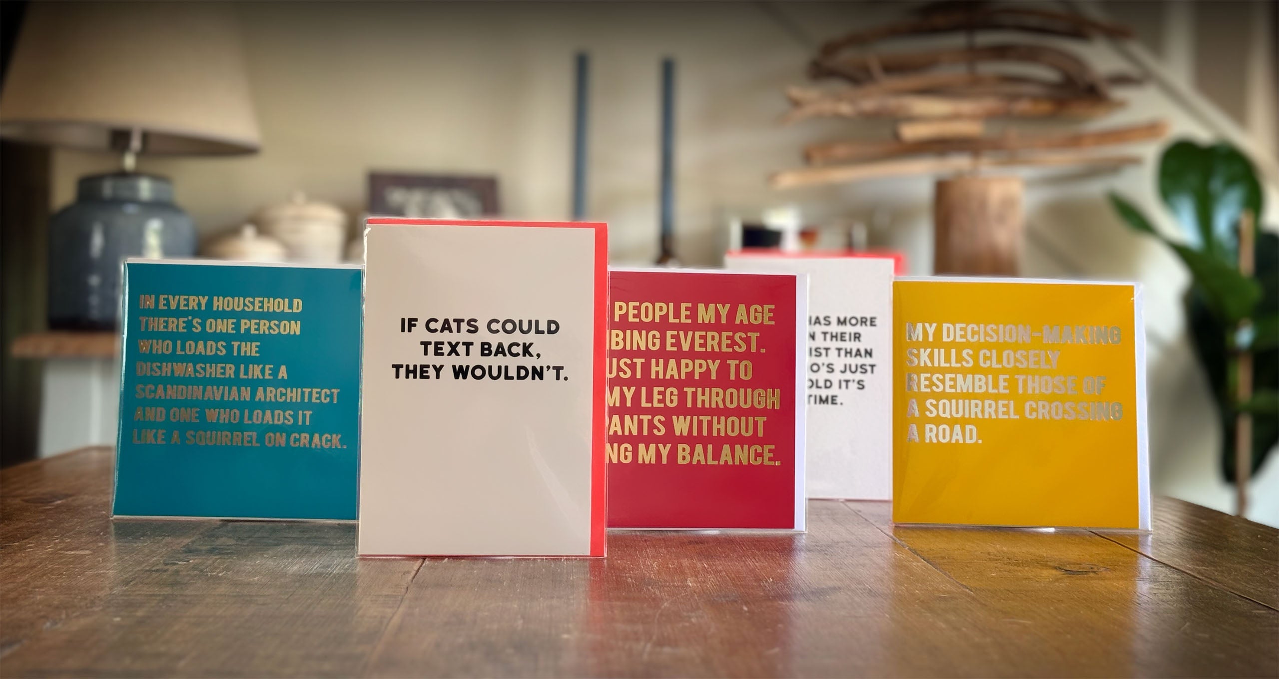 A collection of Humorous Greetings Cards