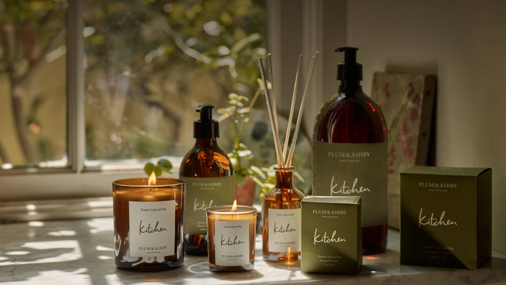 Plum & Ashby home fragrance, candles, diffusers and body care collection at Mad Lilies