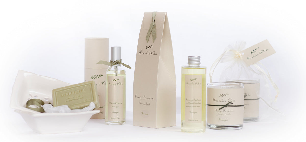 Branche d’Olive scented candles, reed diffusers and luxury home fragrance collection