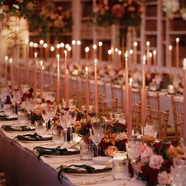 Ester & Erik Taper Candles | Luxury Coloured Wedding Candles