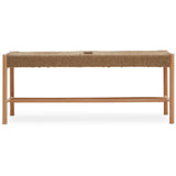 Natural Hemp Rope & Beech Wood Bench