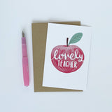 Lovely Teacher Card | Thank You Teacher Card