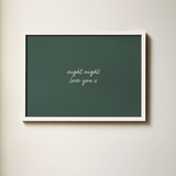 Night Night, Love You Art Print