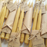 Hand-Dipped Beeswax Taper Candles – Set of 2