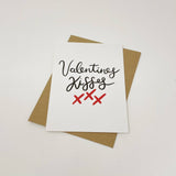 Valentine’s Kisses Card – Textured Love Greeting Card