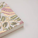 Block Printed Ruled Notebook (A5) - Marigold Glitz Blush