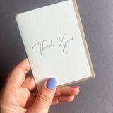 Penguin Ink Thank You Mini Letterpress Card