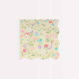 Meri Meri x Ladurée Paris Floral Small Napkins | Luxury Party Napkins (Pack of 16)
