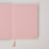 Block Printed Ruled Notebook (A5) - Marigold Glitz Blush