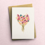 Floral Bouquet Greetings Card