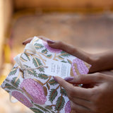 Paper Mirchi Small Block Printed Gift Bag – Blush
