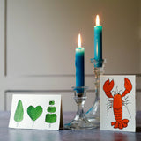 Lobster Card – Luxury Hand-Painted Letterpress Card