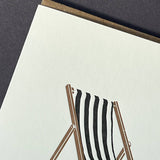 Retirement Deck Chair Letterpress Card