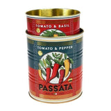 Retro Passata Metal Storage Tins