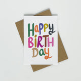 Happy Birthday – Colourful Greeting Card