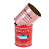 Retro Metal Storage Tins – Anchovy & Mackerel Fish Design