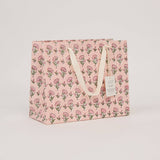 Paper Mirchi Medium Block Printed Gift Bag – Blush