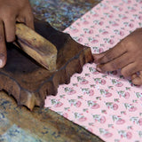 Paper Mirchi Large Block Printed Gift Bag – Blush