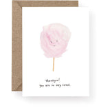 Candy Floss Thank You Card